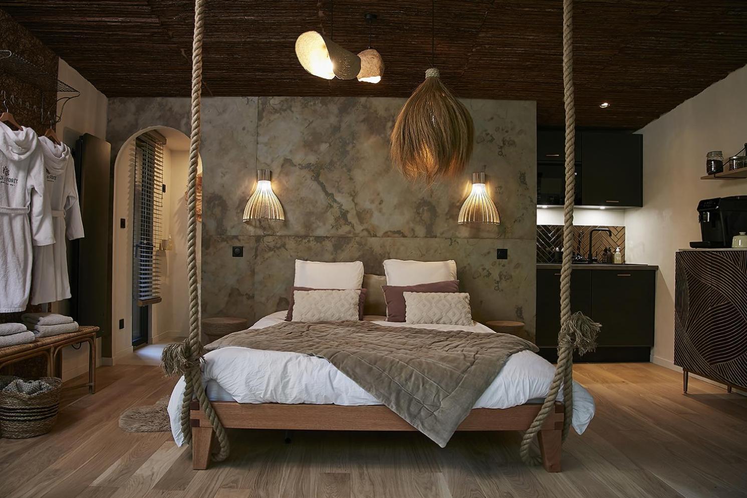 Bain De Foret - Lodges Cosy & Spa Neufchâtel-Hardelot Oda fotoğraf